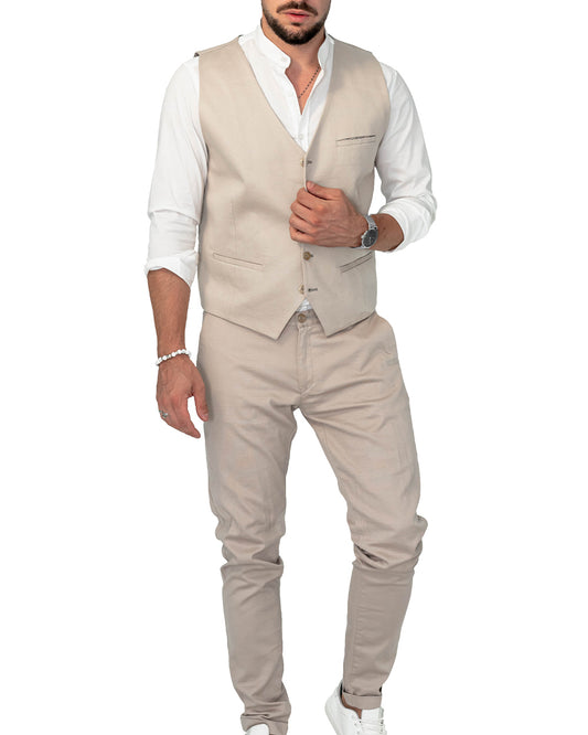AMBER Suit Set M2Style Μπεζ